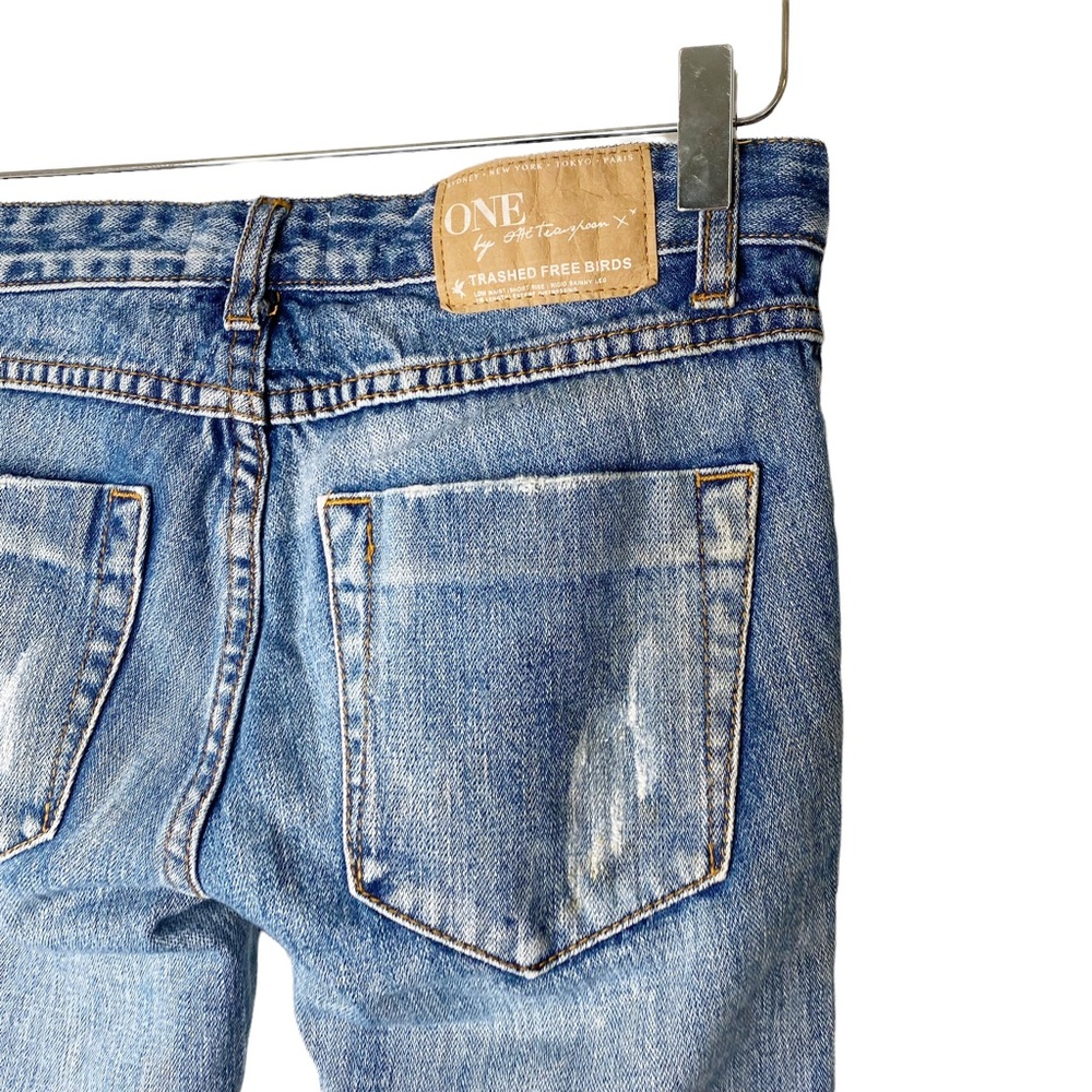 ONE TEASPOON Trashed Freebirds in Cobain Distressed Zip
Ankle Jeans size 26 - Picture 10 of 16